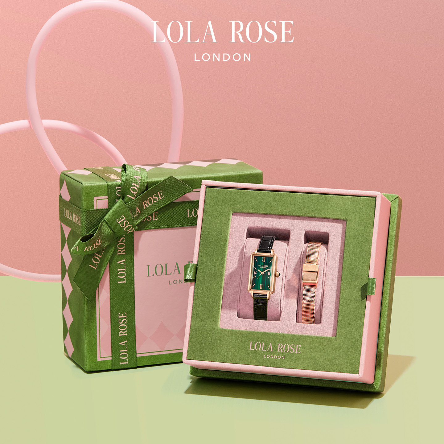 【520礼物】Lola Rose罗拉玫瑰Ms. Lola英国蛮腰小绿表手表女礼物