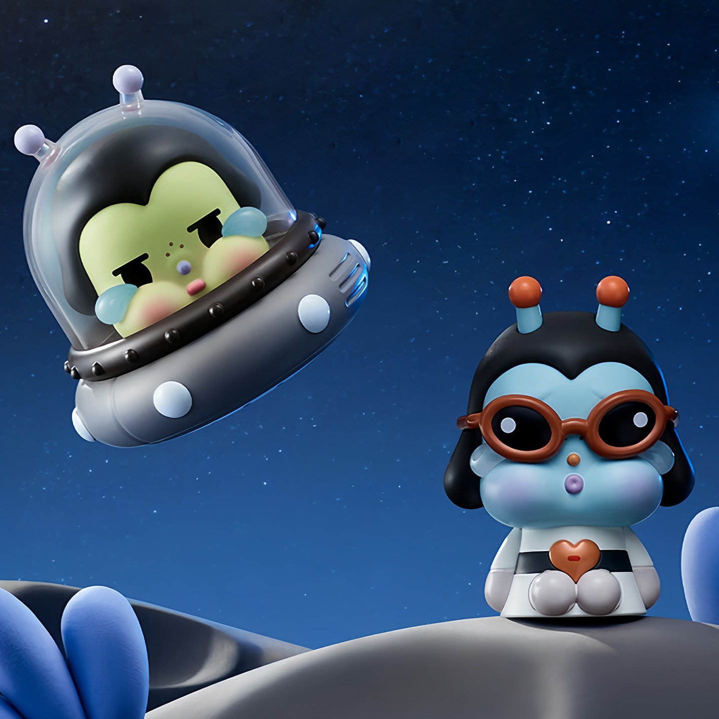 POPMART泡泡玛特CRYBABY出走的月亮坐坐系列手办盲盒摆件潮玩礼物,淘宝优惠券,粉丝福利购,淘宝优惠卷