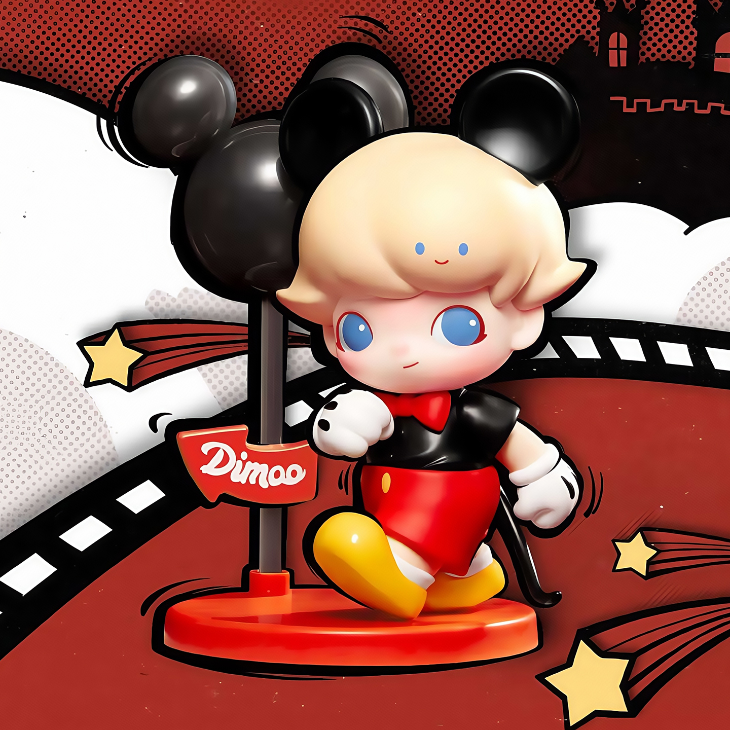 POPMART泡泡玛特DIMOO迪士尼系列联名盲盒手办米奇米妮公仔送女孩 - 图3