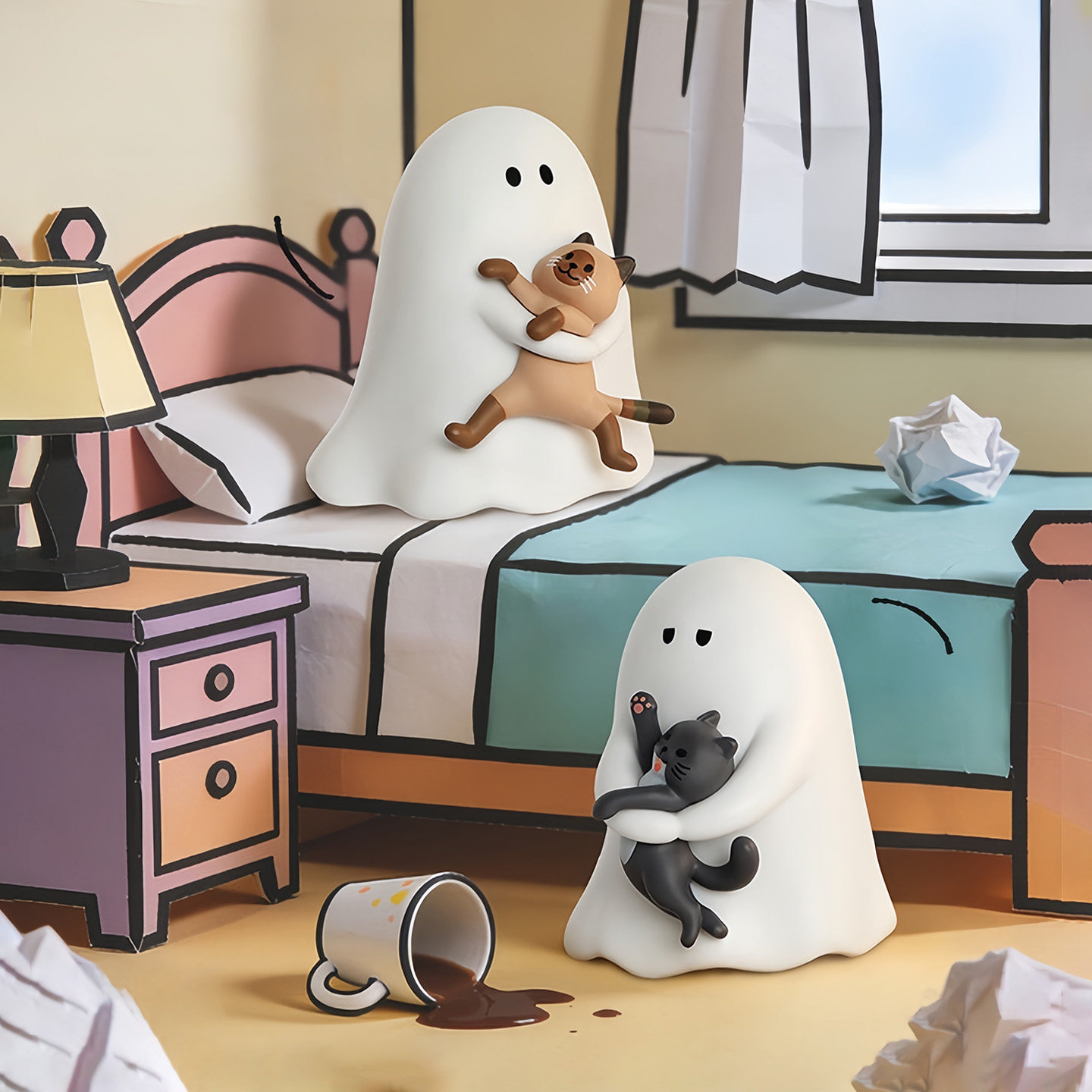 52TOYS小幽灵给你看看我的猫盲盒手办潮玩玩具公仔摆件生日礼物