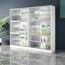 Glass display case products display case Cosmetic Music High Exhibition Cabinet Beauty Salon with lock shelving hand-held cabinet