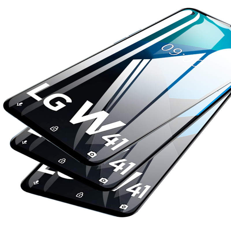 适用于lgstylo7钢化膜w31手机钢化膜lgw41屏保LGstylo6全覆盖stylo7保护膜w11高清透明手机防摔刚化保护贴膜 - 图0