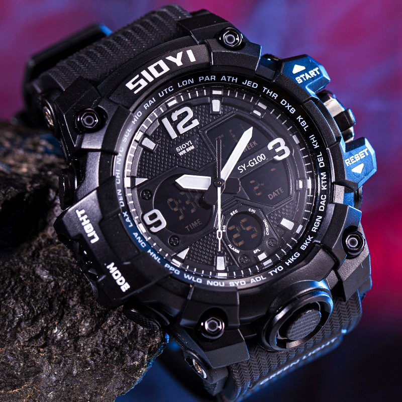 sioyi青少年初高中学生潮流电子表 sioyi国产腕表