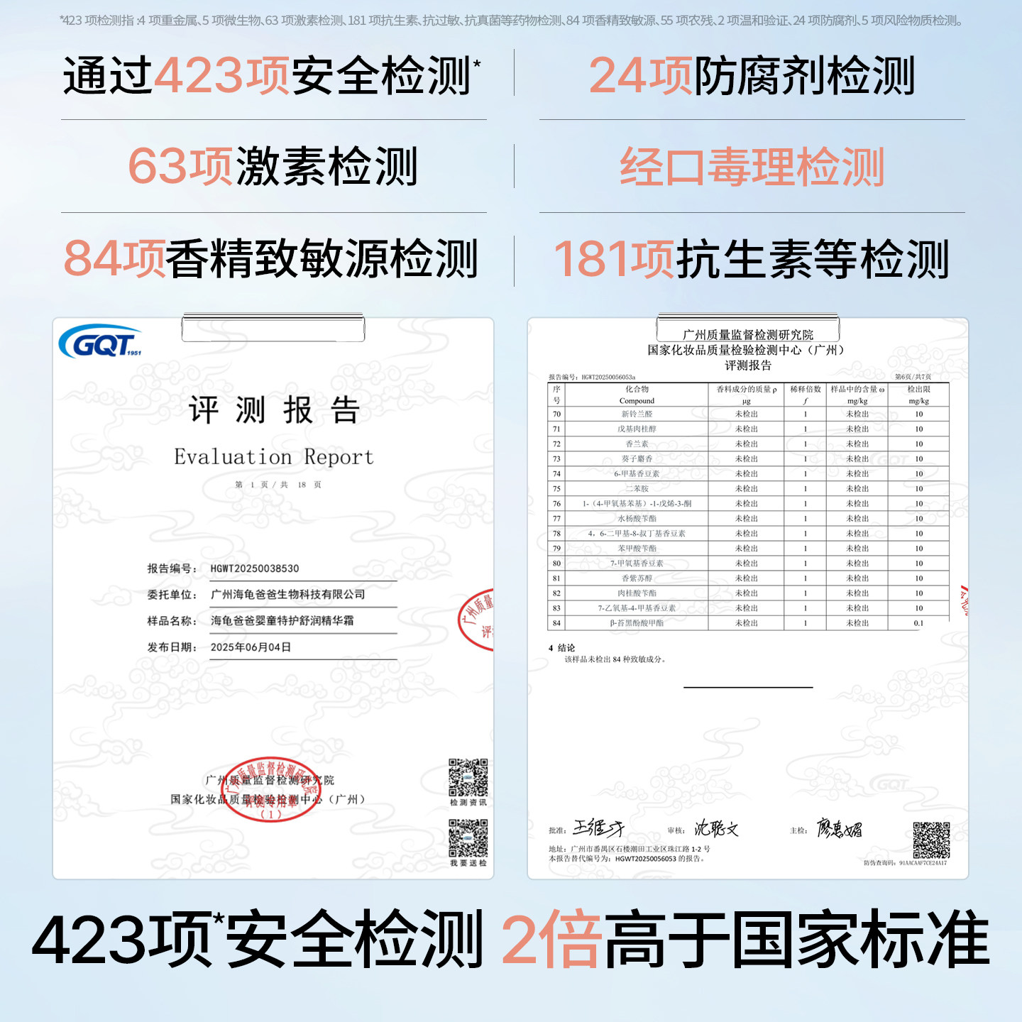 海龟爸爸儿童面霜滋润补水保湿蓝胖子特护霜婴儿新生宝宝冬润肤乳