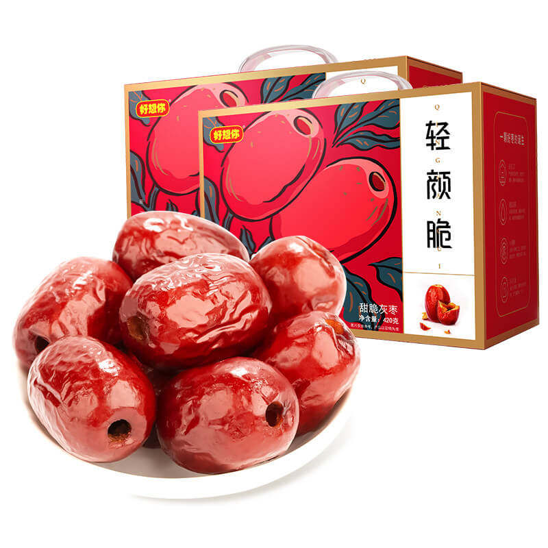 好想你轻颜脆420g免洗无核酥脆脆枣 好膳食食品枣类制品