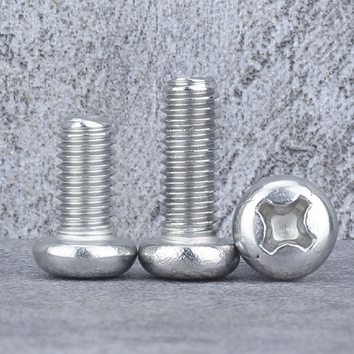 M4M3圆头机丝304不锈钢PM盘头机牙螺丝锣丝*3x4x5x7x9x10x12x16mm - 图2