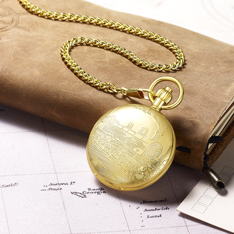 上海乱乱国产机械自己动运动怀表 老乱国产腕表