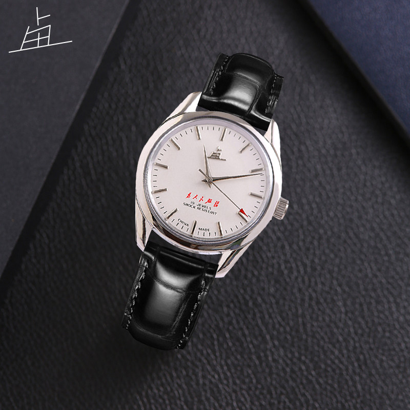 上海老乱牌石英机械男士复古手表 老乱国产腕表