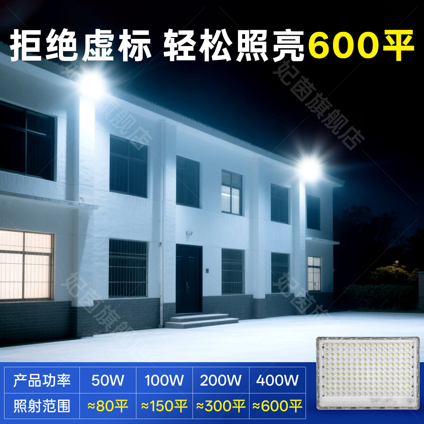 新国标led投光灯车间厂房户外防水照明灯200w室外射灯超亮探照灯,淘宝优惠券,粉丝福利购,淘宝优惠卷