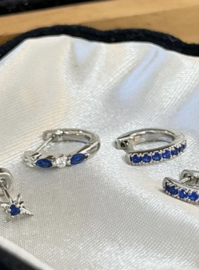 蓝色海洋｜橘子汽水饰品钛钢耳骨钉不掉色小众设计感