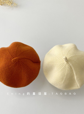 宝宝早秋帽子春秋款针织毛线帽