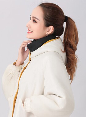 冬季羽绒服防脏假领子百搭