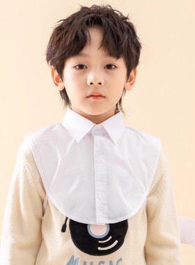 少儿假领子无袖内搭衬衣领