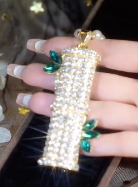 高级感节节高升竹节锆石毛衣链女轻奢气质百搭项链女2022年新款潮