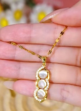 高级感猫眼石葫芦项链女网红爆款小众设计感气质潮流百搭气质项链