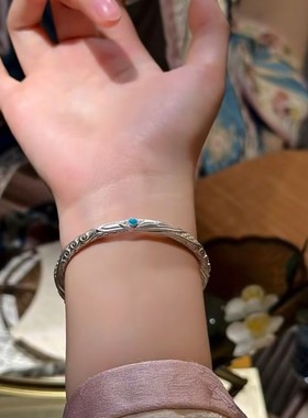 时尚银色哪吒同款乾坤圈手镯网红爆款轻奢气质百搭小众设计感手镯