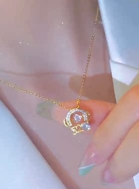 高级感灵动520锁骨链网红爆款轻奢气质百搭钛钢项链女2022新款潮