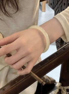 中国风天清色手镯女复古潮流气质百搭高级设计感新中式精致手镯女