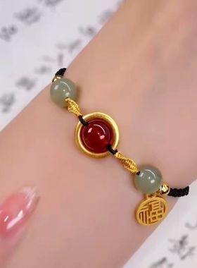 金箍相思红豆轻奢女手链