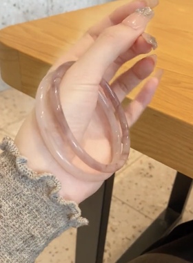 一步一响玻璃仿玉手镯女