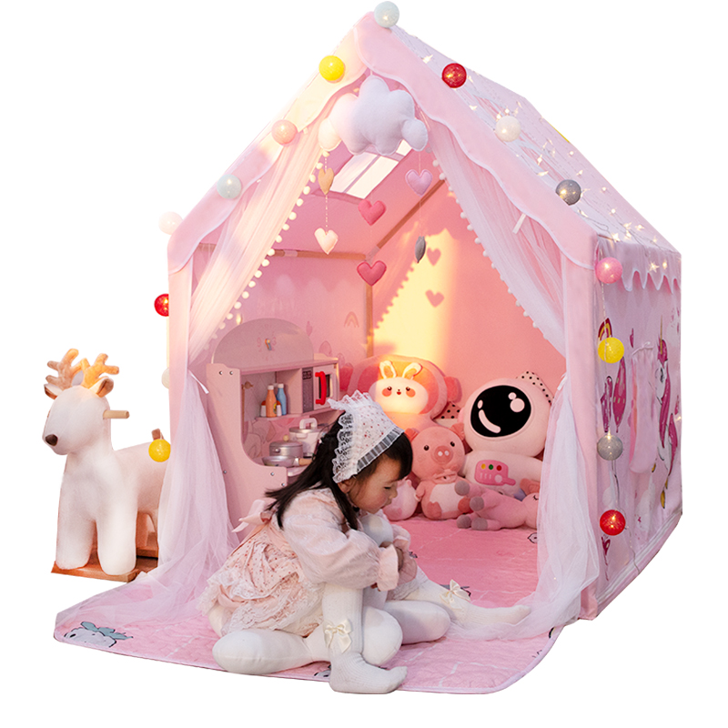 儿童帐篷室内公主房宝宝游戏屋女孩男孩玩具床上蚊帐睡觉分床神器,淘宝优惠券,粉丝福利购,淘宝优惠卷