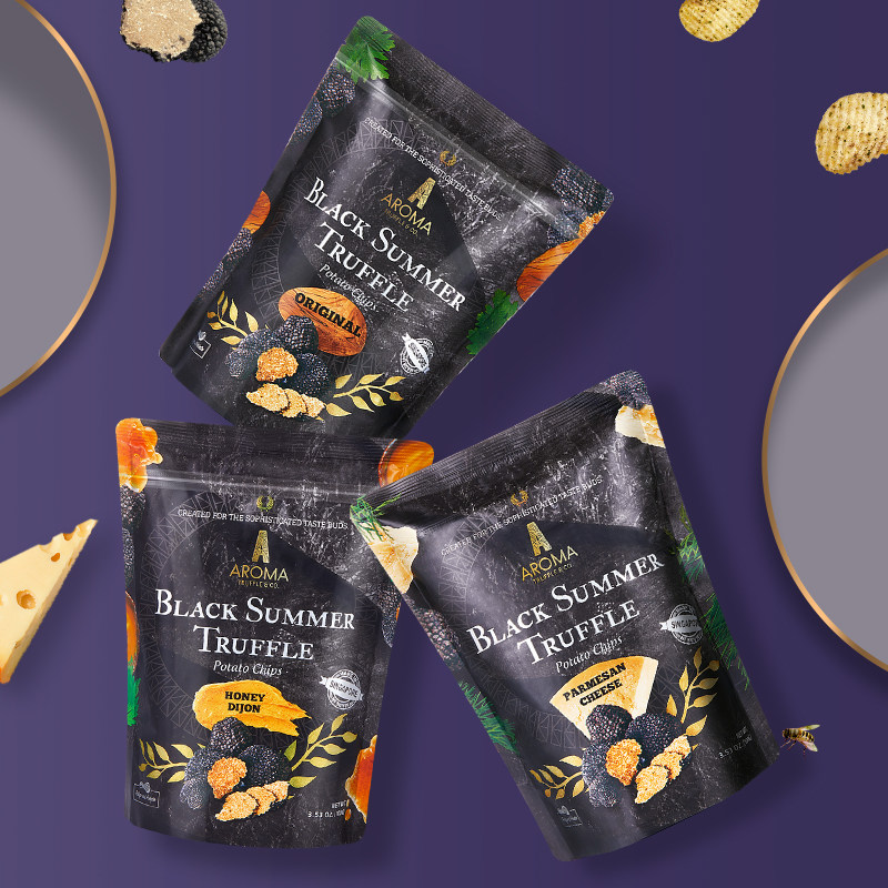 aromatruffle新加坡星级黑松露薯片 AromaTruffle海外膨化食品