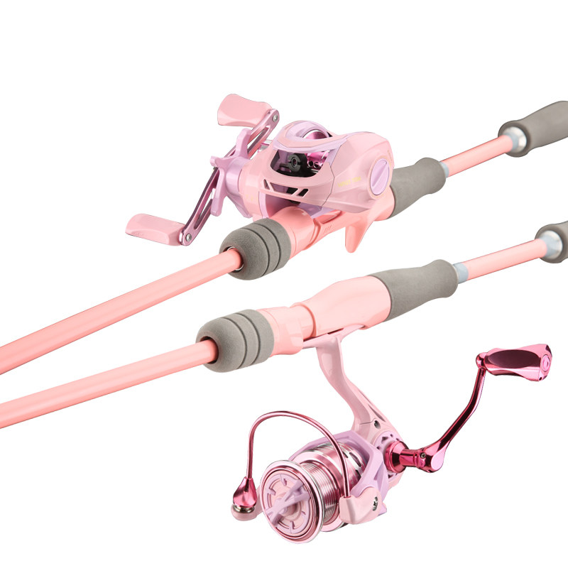 2024年新款粉色马卡龙路亚竿套装M调 全套海钓远投抛竿打黑钓鱼竿,淘宝优惠券,粉丝福利购,淘宝优惠卷