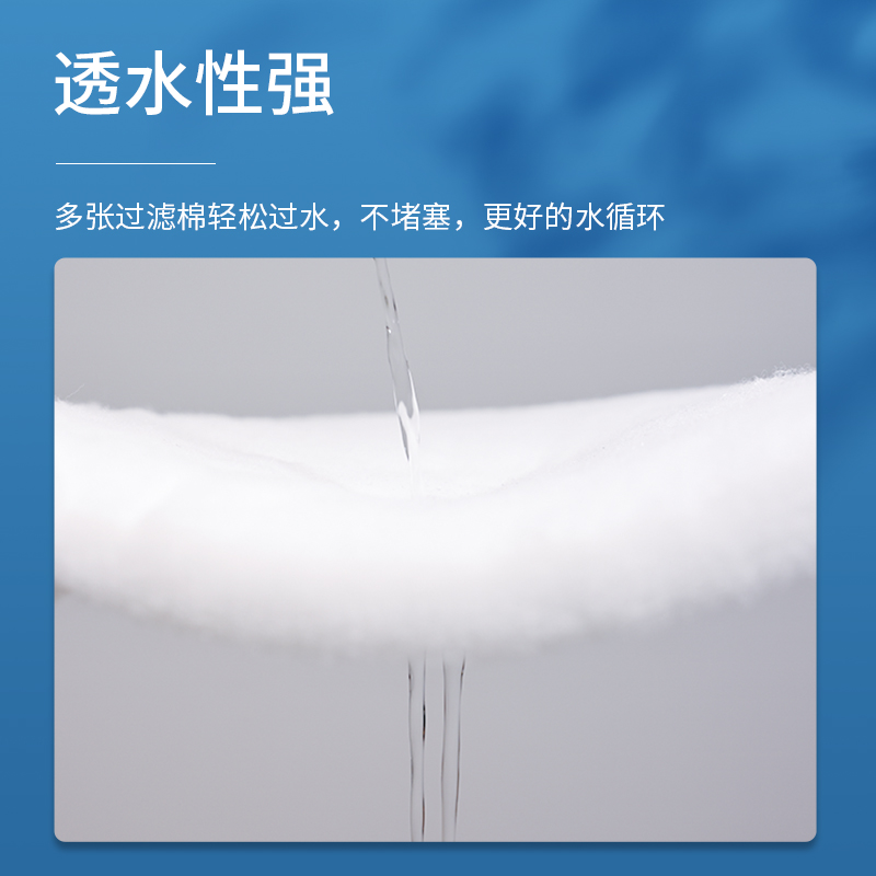 老渔匠羊绒棉过滤棉鱼缸高密度净化加厚滤水海绵手撕棉过滤材料-图0