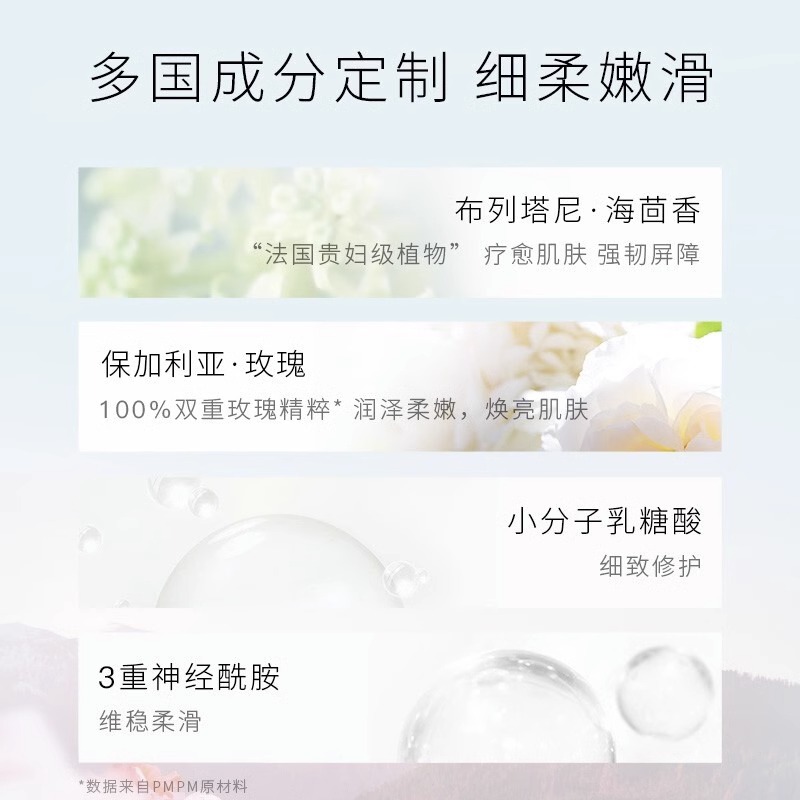 PMPM玫瑰洗面奶氨基酸深层清洁保湿补水敏感肌女洁面乳官方旗舰店 - 图2