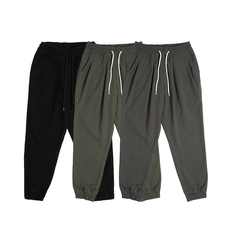 鹿家门秋冬新款健身百搭纯棉休闲长裤运动时尚工装裤宽松小脚裤男,淘宝优惠券,粉丝福利购,淘宝优惠卷