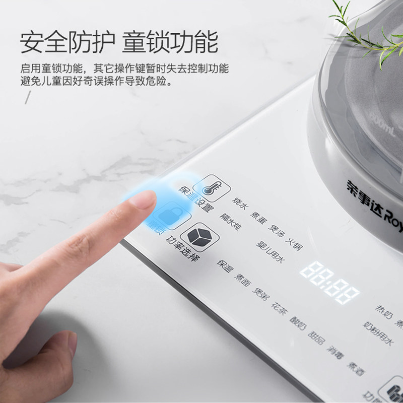 荣事达1.8 l升花茶壶小型煮茶器 荣事达多莱米养生壶/煎药壶