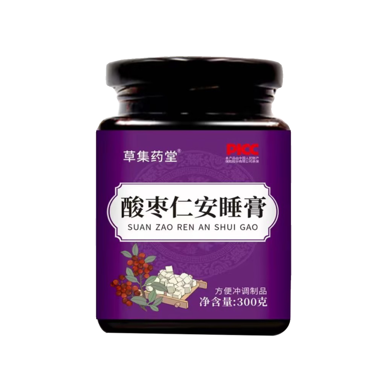 草集药堂酸枣仁安睡膏茯苓枸杞黄精桑椹熬制300g/瓶 - 图3