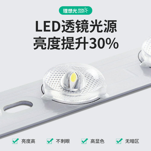 led吸顶灯圆形防水卫生间阳台超薄卧室厨房灯过道走廊灯中山灯具 - 图3