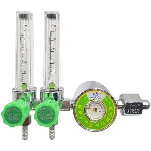索特尔氩气表节能省气氩弧焊减压器二氧化碳混合气表省气王双表管 - 图3