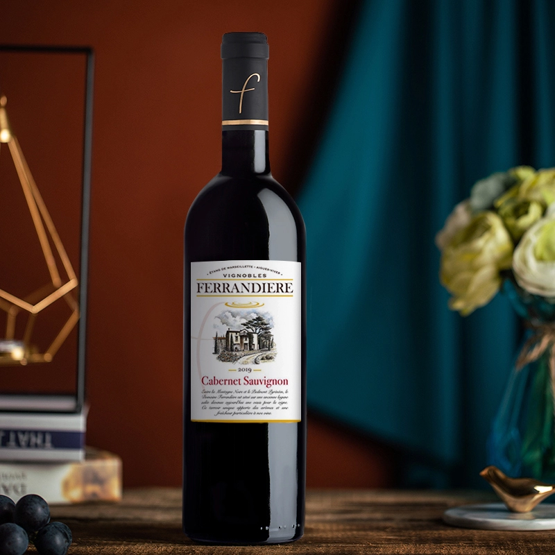 法国翡蒂庄园保罗玛斯赤霞珠原瓶进口红酒干红葡萄酒整箱2019年 - 图0