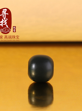 和田玉老型珠塔青散珠细料桶珠