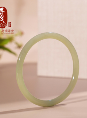 和田玉手镯晴水叮当镯女生手环