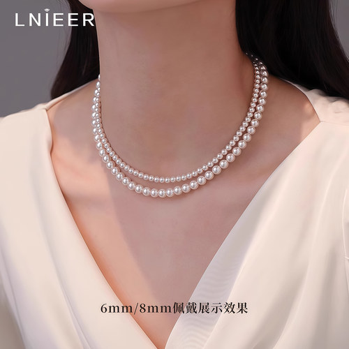 施家珍珠散珠串珠手链项链手串串珠珠子diy手工材料配件小米珠 - 图3