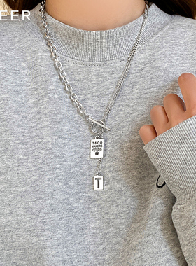 lnieer钛钢女叠戴百搭项链