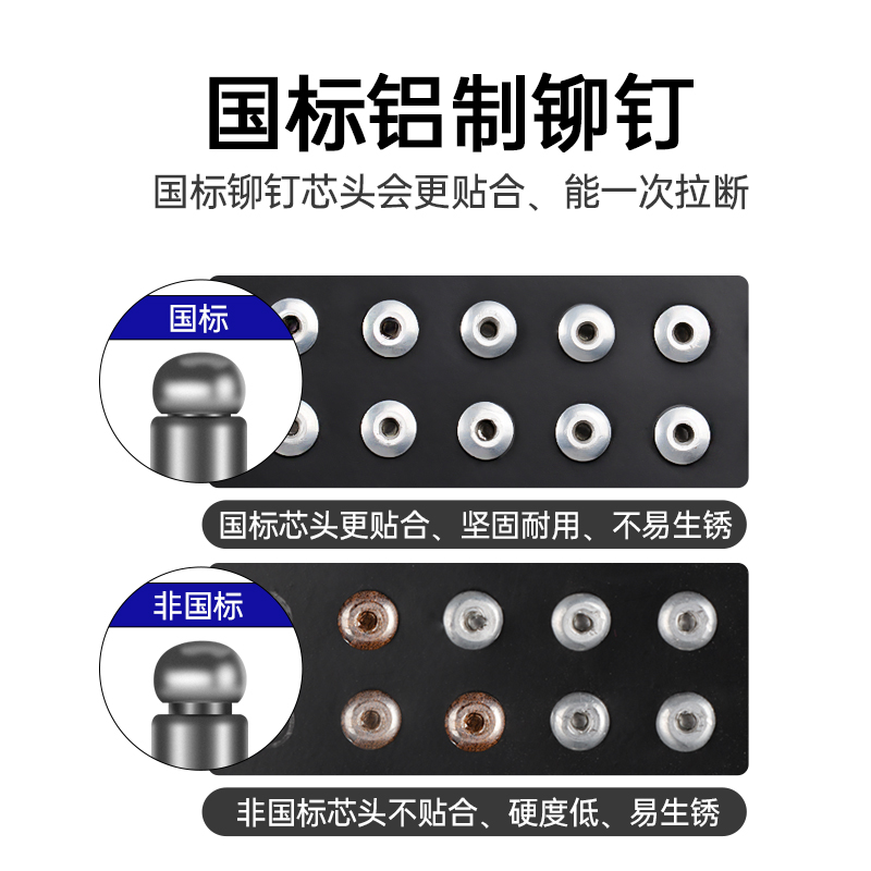 2.4/3.2/4/5mm铝制拉钉抽芯开口型平圆头抽芯铆钉拉铆钉铝拉卯钉 - 图1