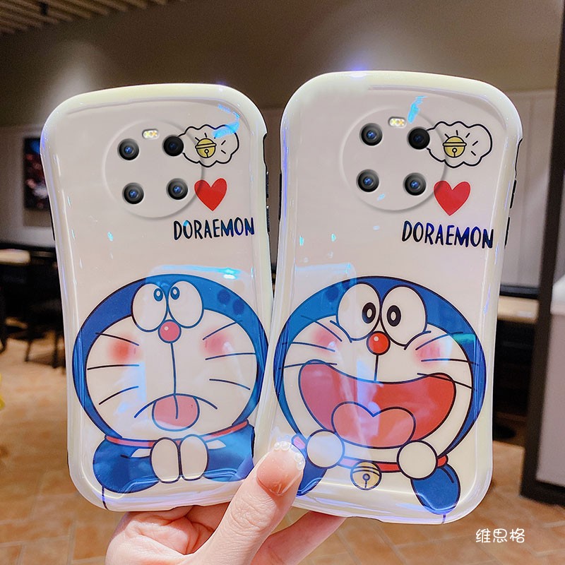 蓝光哆啦A梦适用华为nova8手机壳nowa7pro椭圆7se小蛮腰novo6叮当猫5por搞怪5g版n8趣味n7可爱n6卡通硅胶软壳-图0