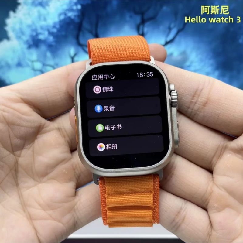 新款HelloWatch3+ULTRA运动智能手表OLED屏看相册导航电子书录音 - 图2