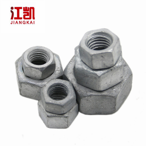 8.8级热镀锌六角螺母10.9级热浸锌六角扩孔螺丝帽M10M12M16M39M48 - 图1