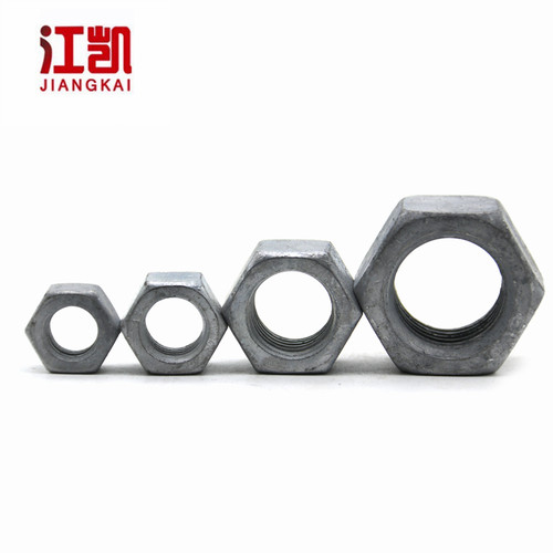 8.8级热镀锌六角螺母10.9级热浸锌六角扩孔螺丝帽M10M12M16M39M48 - 图0