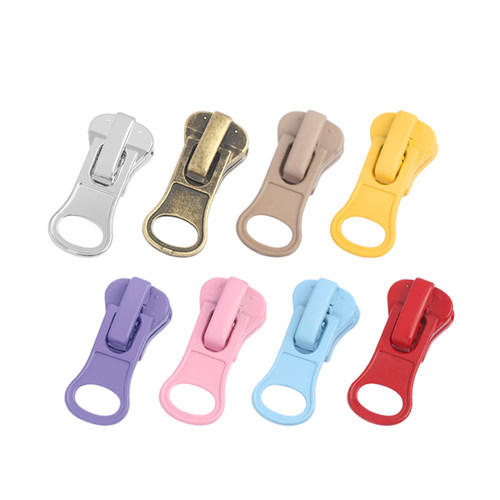 彩色拉链头树脂齿5号金属拉头书包卫衣外套羽绒服裤子配件拉锁头 - 图3