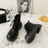 Martens, короткие сапоги на платформе со шнурками, подходят для весны и осени, коллекция 2022, подходят для подростков, визуально стройнят
