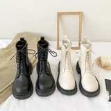 Martens, модные короткие сапоги в английском стиле на платформе, коллекция 2022, в британском стиле, популярно в интернете, увеличивают рост, подходят для весны и осени