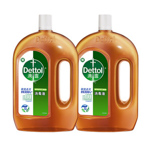 滴露消毒液家用杀菌室内拖地宠物家居卫消毒水拖地家居清1.8L*2桶