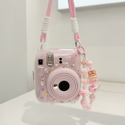 拍立得mini12/11迷你SE保护壳卡通挂绳配件适用富士相机的保护套 - 图0