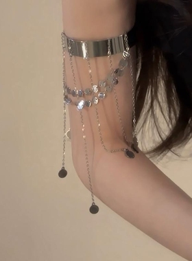 儿童hiphop男童街舞配饰女童jazz爵士舞手臂环装饰嘻哈架子鼓手饰